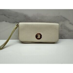 Kate Spade Sally Newbury Lane in Cream Color Leather Wristlet Bag